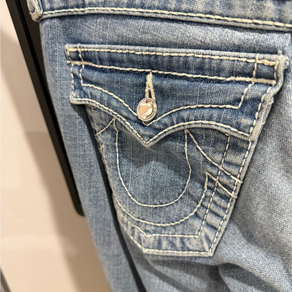 True Religion Light Blue Boot Cut Jeans - Picture 2 of 7